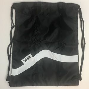 New Black Vans drawstring Backpack Bag